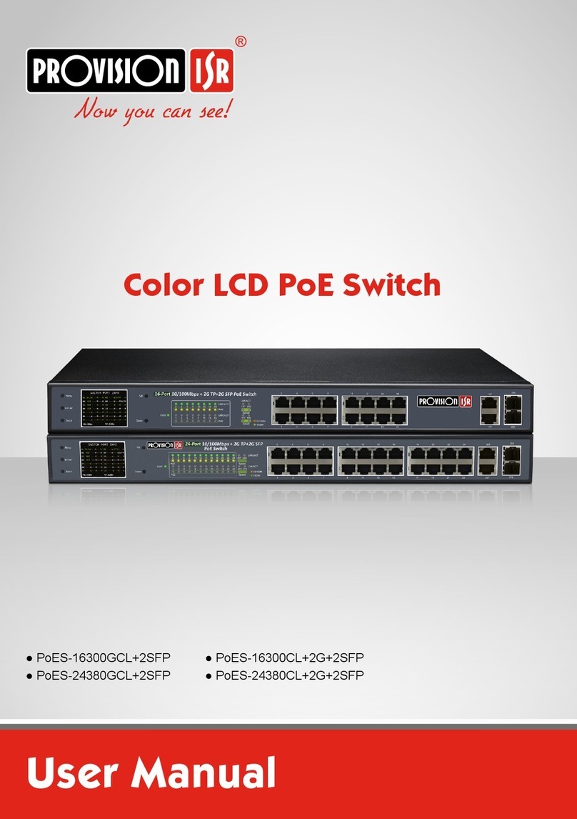 Provision ISR PoES-16300GCL+2SFP user manual