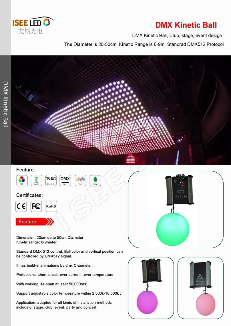 Isee LED LED-KB20DMX1801 manual