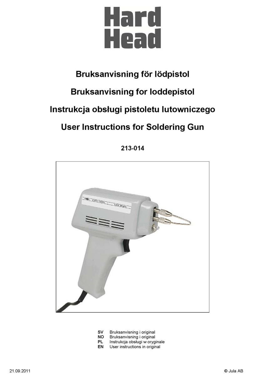 Hard Head 213-014 User instructions