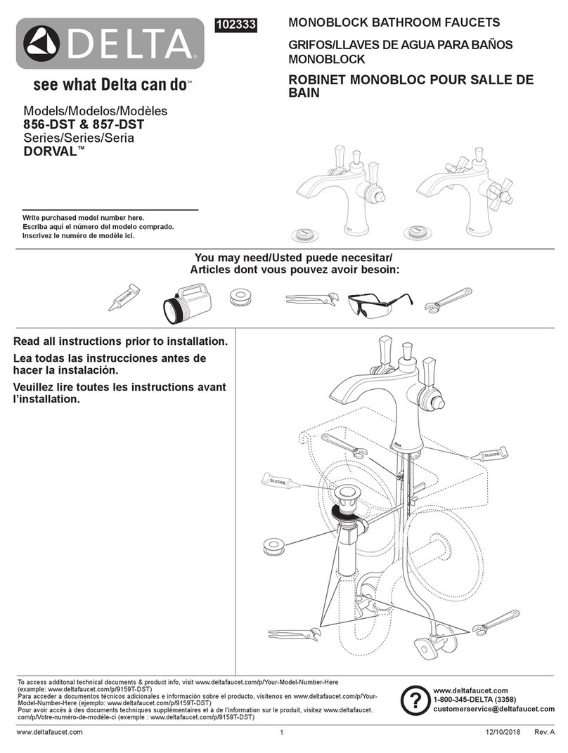 Delta DORVAL 856 DST User manual
