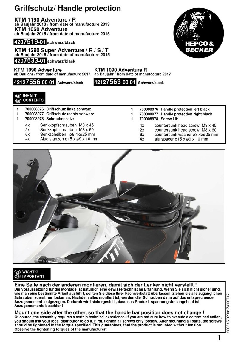 hepco & becker 4207519-01 User manual