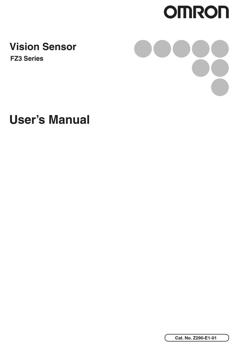 Omron FZ3 Series User manual Omron FZ3 Series User manual