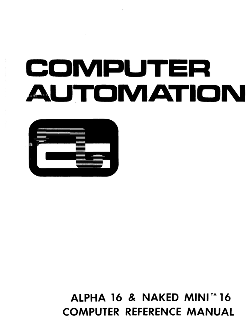 Computer Automation ALPHA 16 User manual