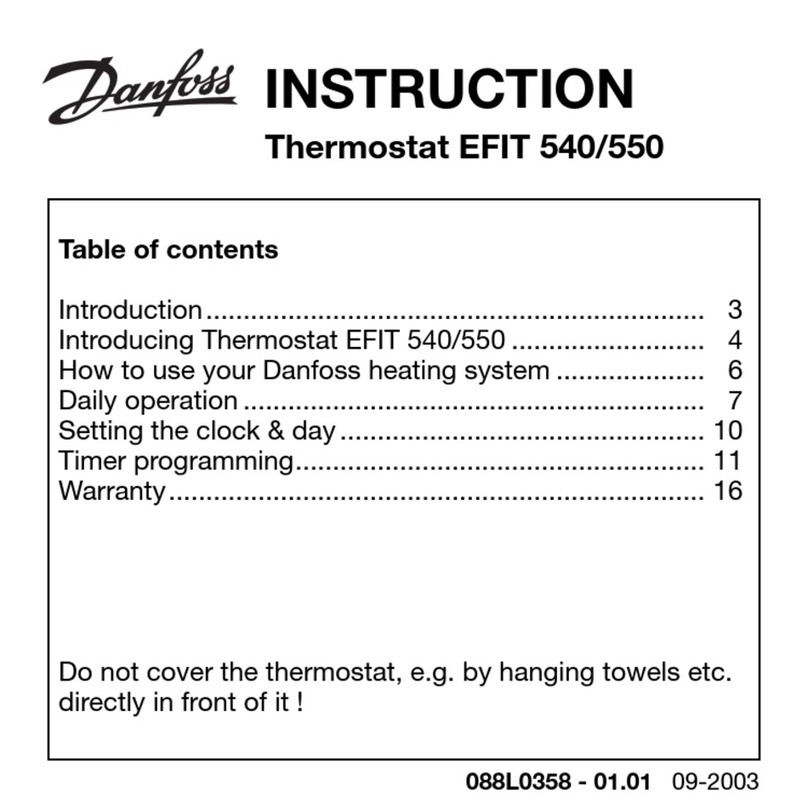 Danfoss EFIT 540 User manual