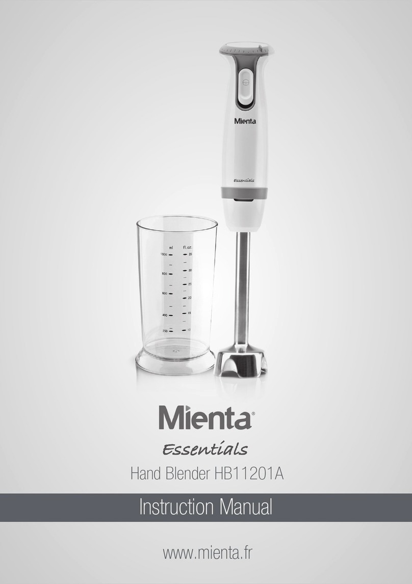 Mienta Essentials HB11201A instruction manual