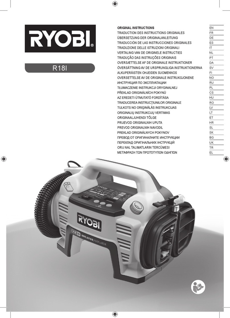 Ryobi ONE+ R18I User manual Ryobi ONE+ R18I User manual