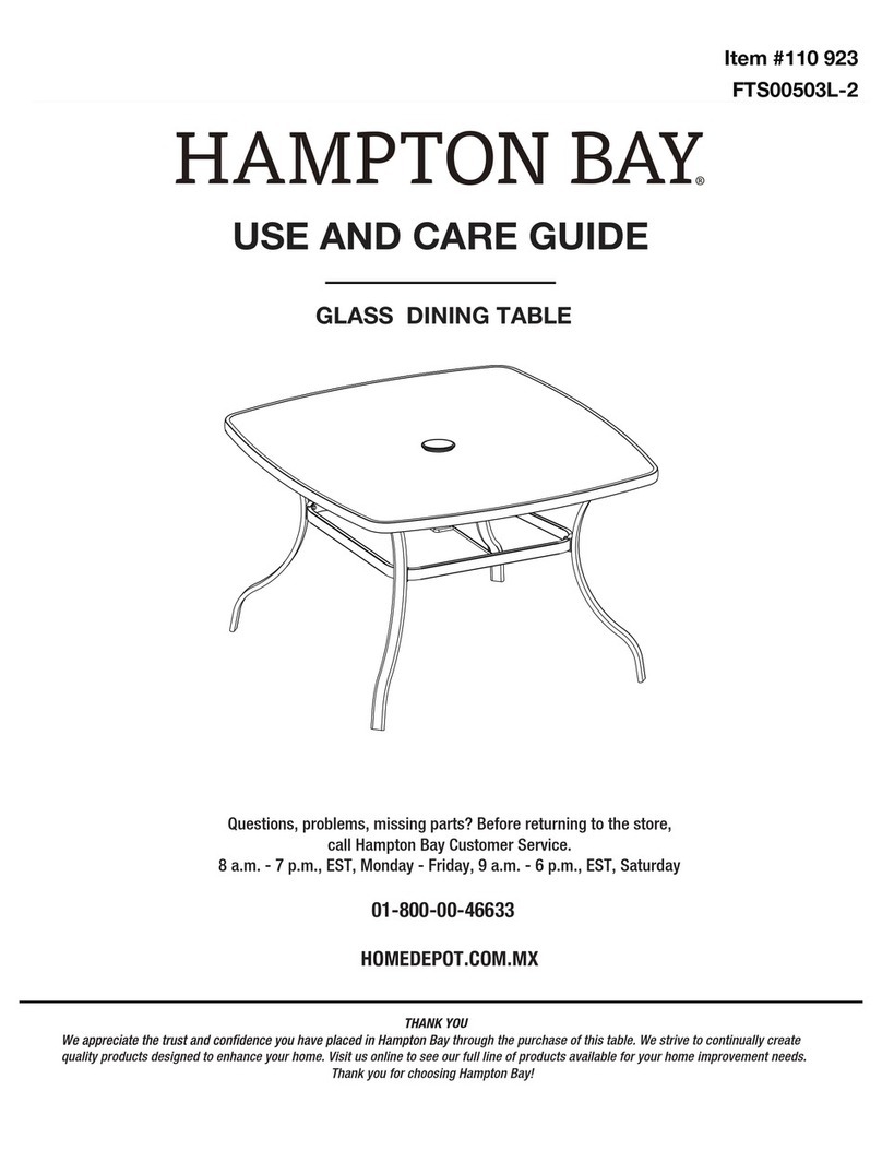 HAMPTON BAY 110 923 User manual