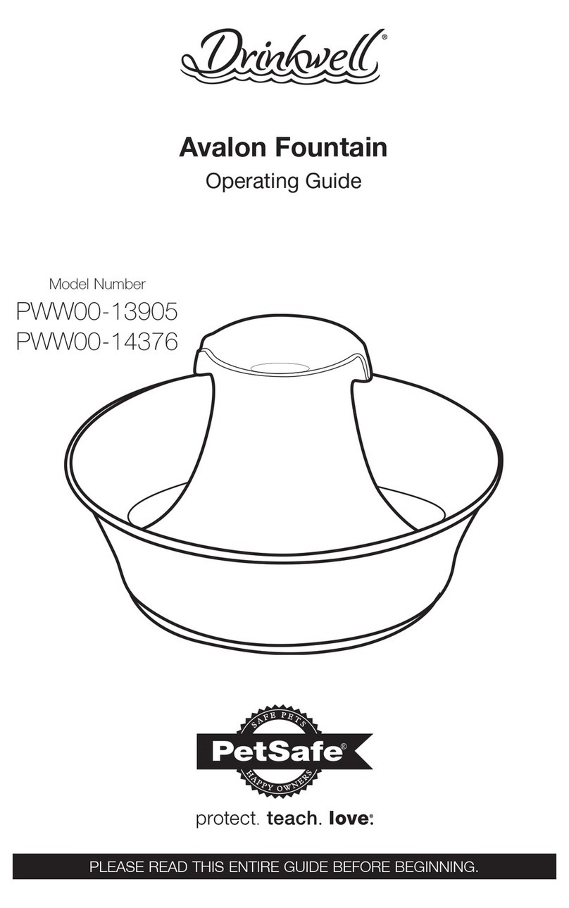 Petsafe Avalon Drinkwell PWW00-13905 User manual