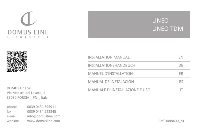 DOMUS LINE LINEO installation manual