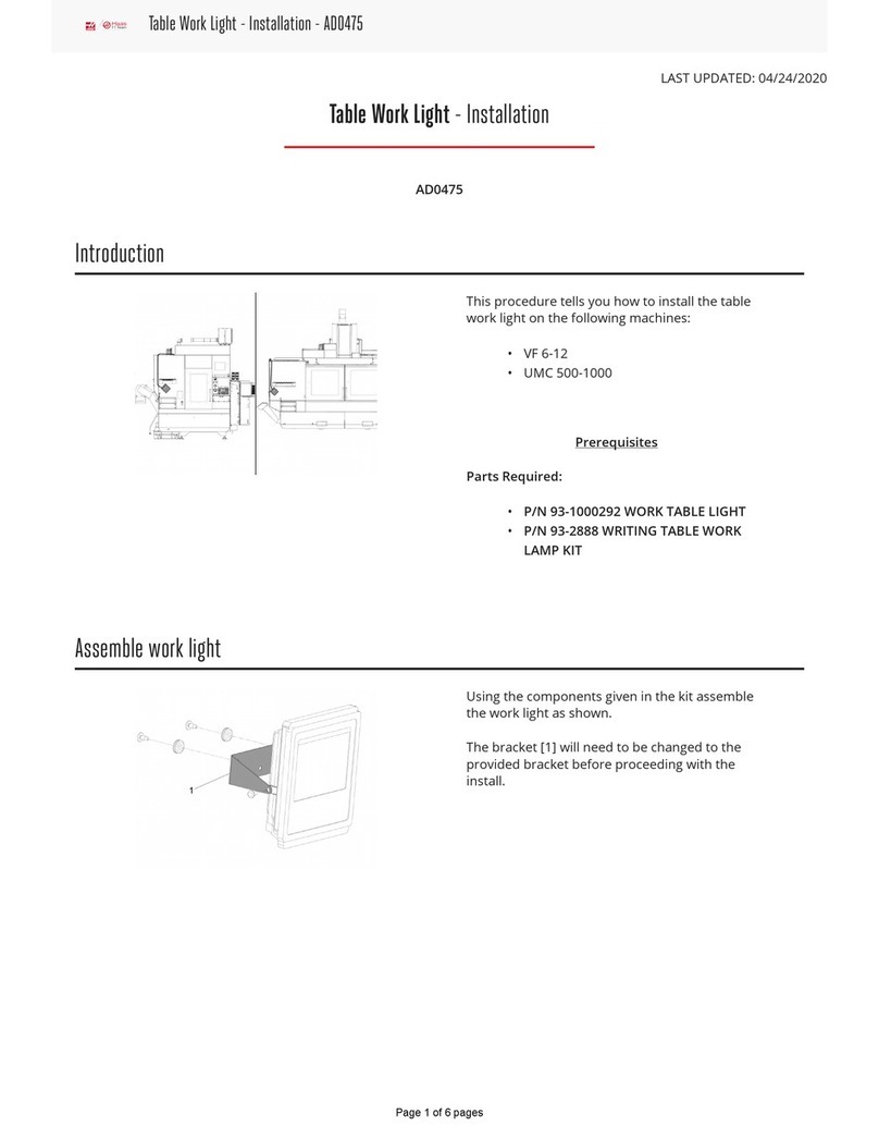 Haas AD0475 User manual