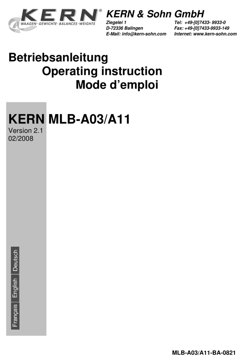 KERN MLB-A03 User manual