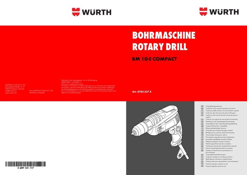 Würth BM 10-E COMPACT operating instructions