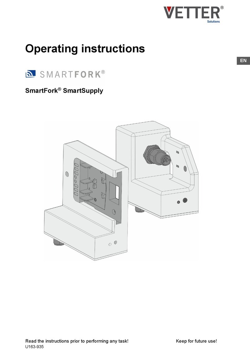 Vetter SmartFork SmartSupply SF-SUPPLY-V10-00X operating instructions Vetter SmartFork SmartSupply SF-SUPPLY-V10-00X operating instructions