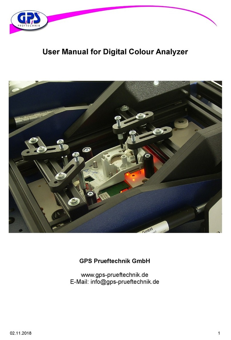 GPS Prueftechnik Digital Colour Analyzer user manual