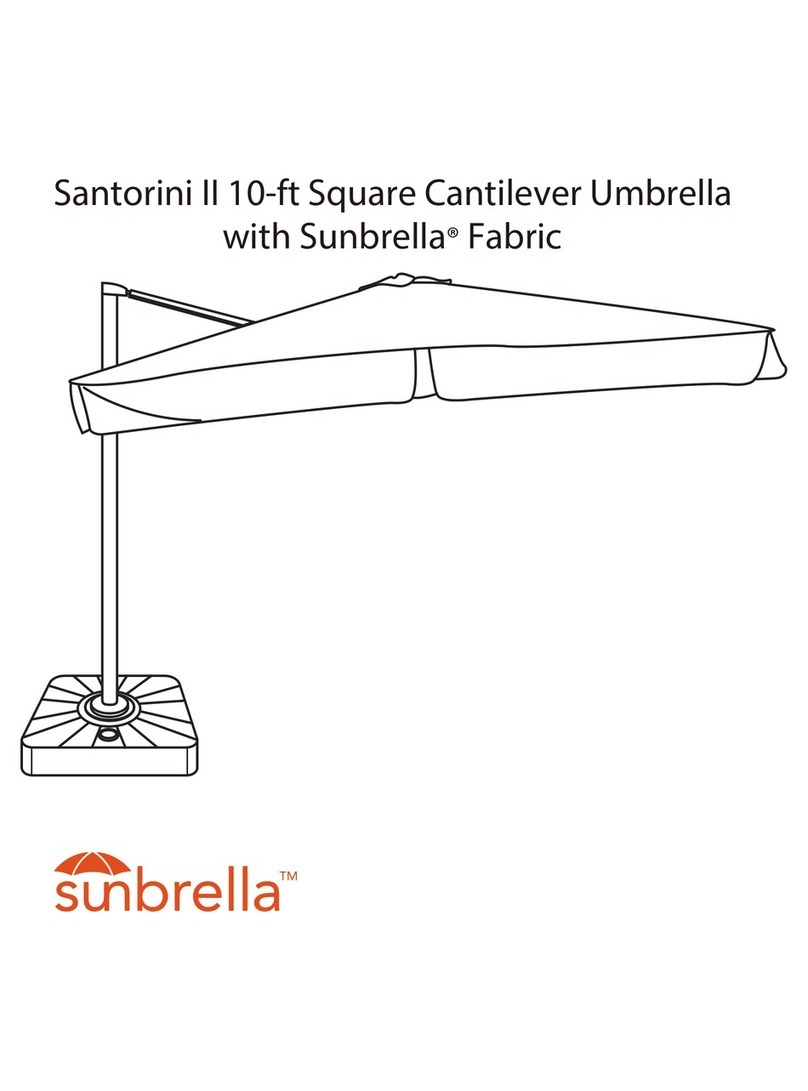 Island Umbrella Santorini II manual