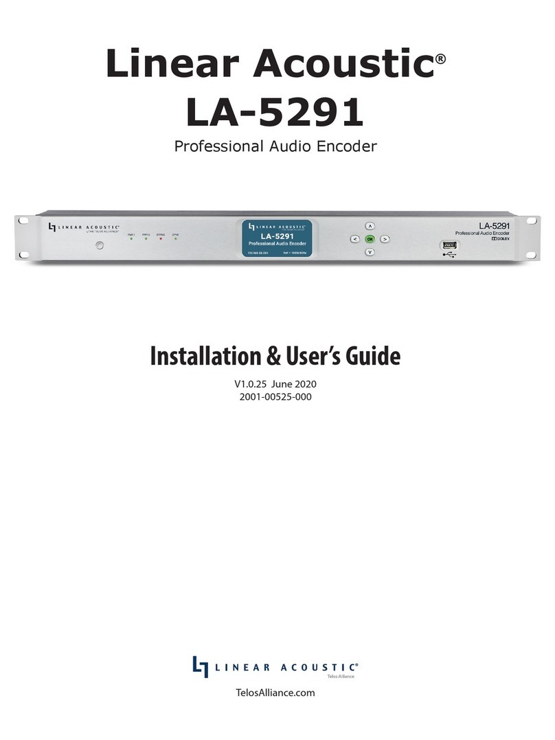 Linear Acoustic LA-5291 Installation & user guide