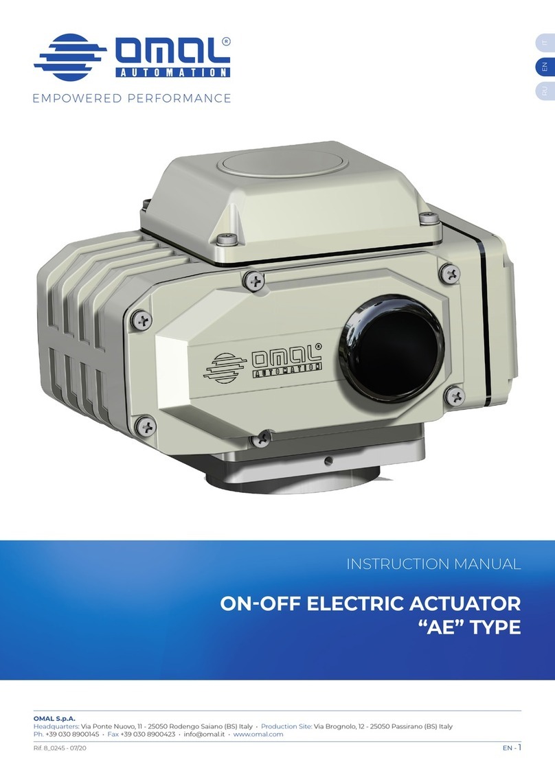 omal automation AE 10 instruction manual