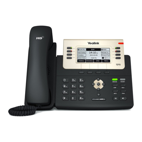 Yealink T27 Series User manual