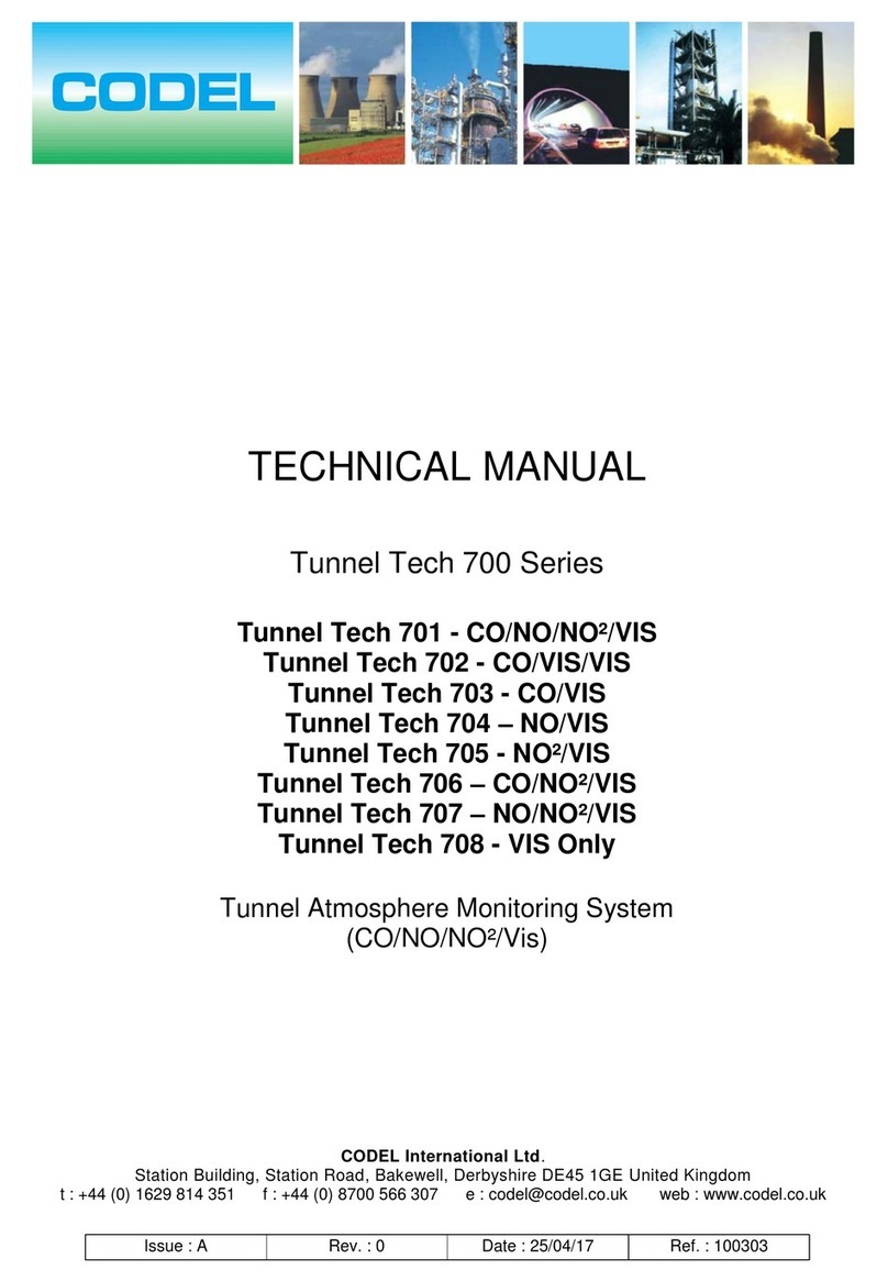 CODEL Tunnel Tech 700 Series User manual