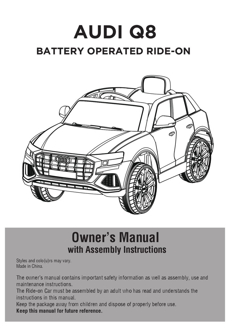 Jiajia AUDI Q8 Owner's manual with assembly instructions