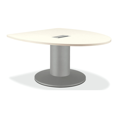 Allsteel All-Around Table User manual Allsteel All-Around Table User manual