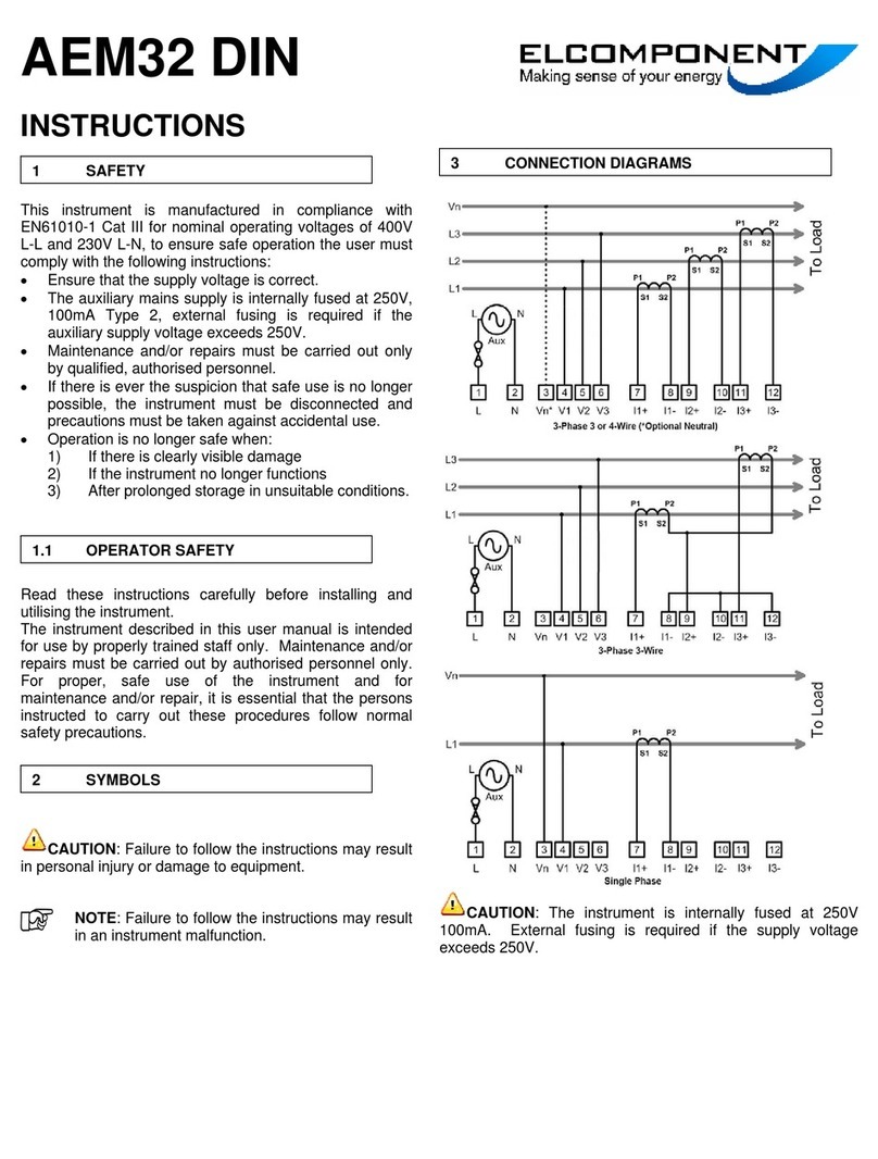 Elcomponent AEM32 DIN instructions