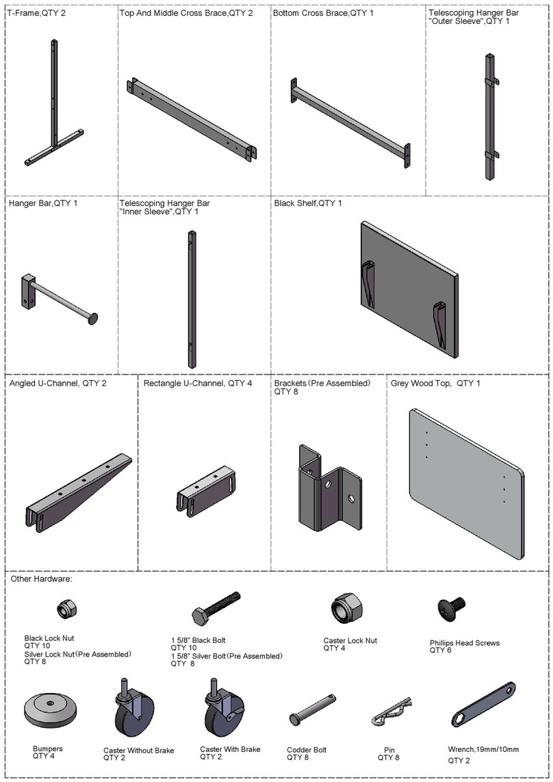 Customer Minded Associates Nesting Work Table Assembly instructions