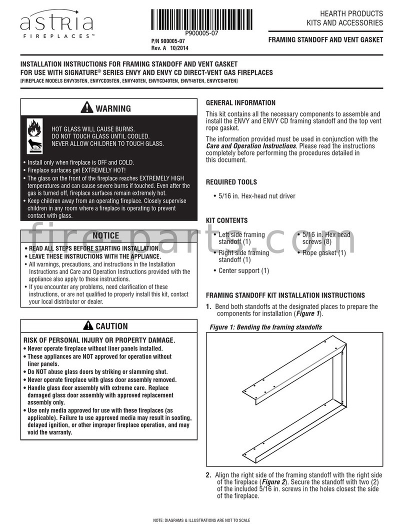 Astria Fireplaces 900005-07 installation instructions