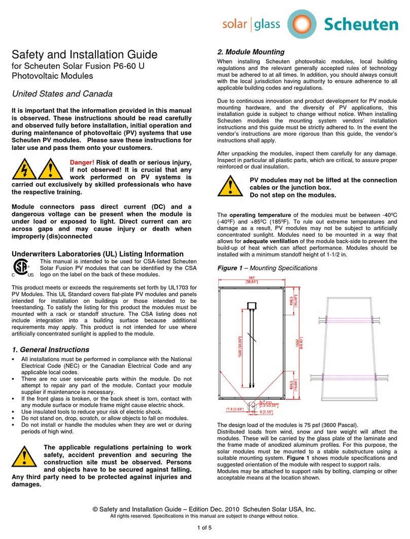 Scheuten Solar Fusion P6-60 U Setup guide