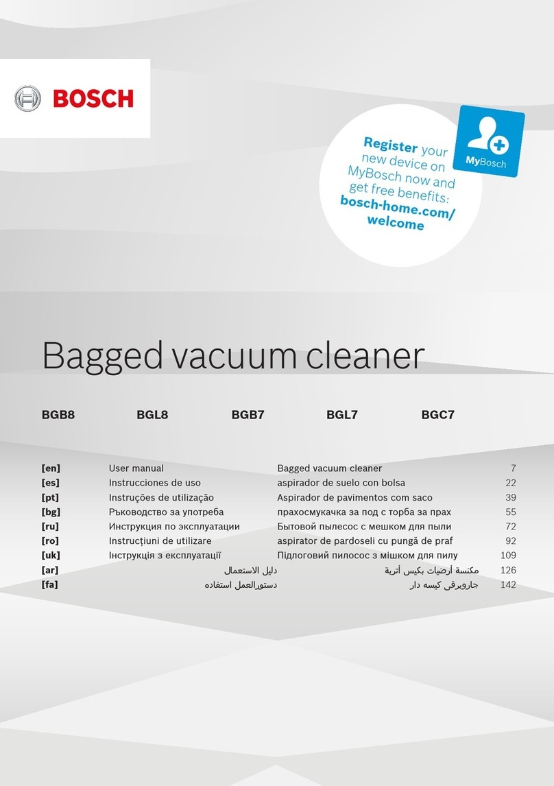 Bosch BGB8 Series User manual