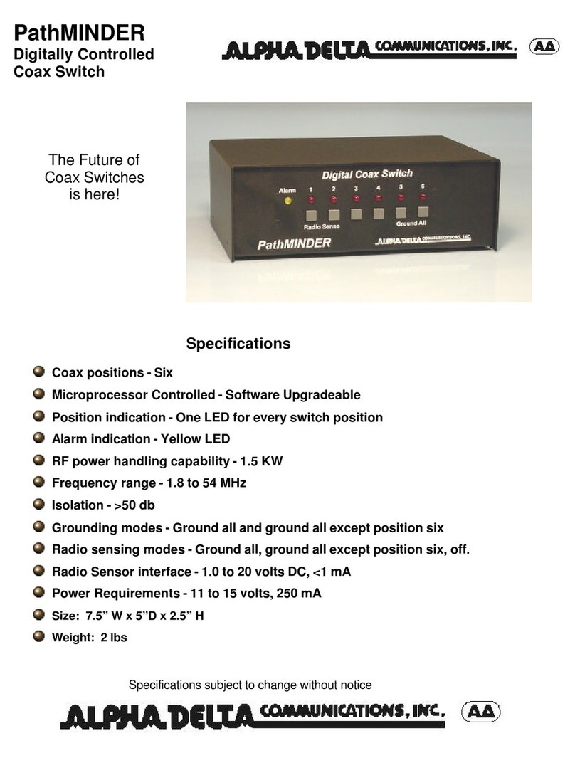 Alpha Delta PathMinder manual