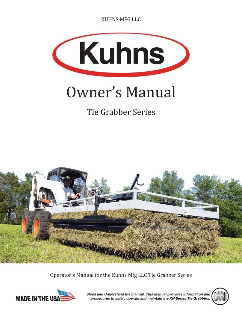 Kuhns mfg Tie Grabber Series owner's manual