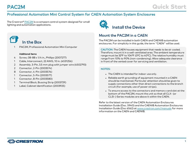 Crestron PAC2M quick start