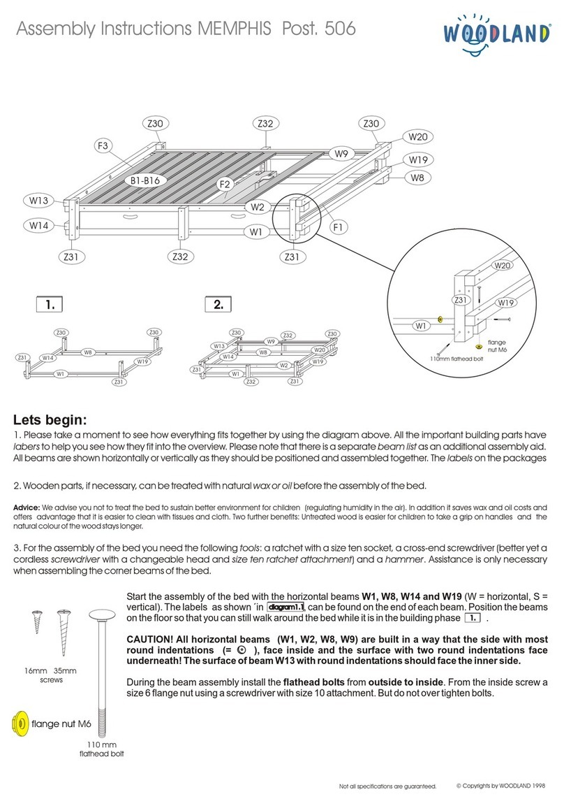Woodland MEMPHIS Assembly instructions