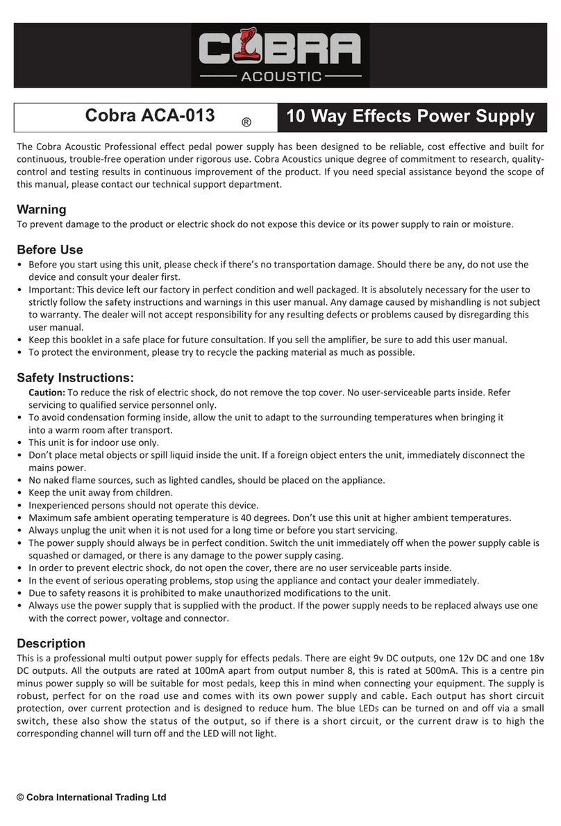 Cobra ACA-013 manual