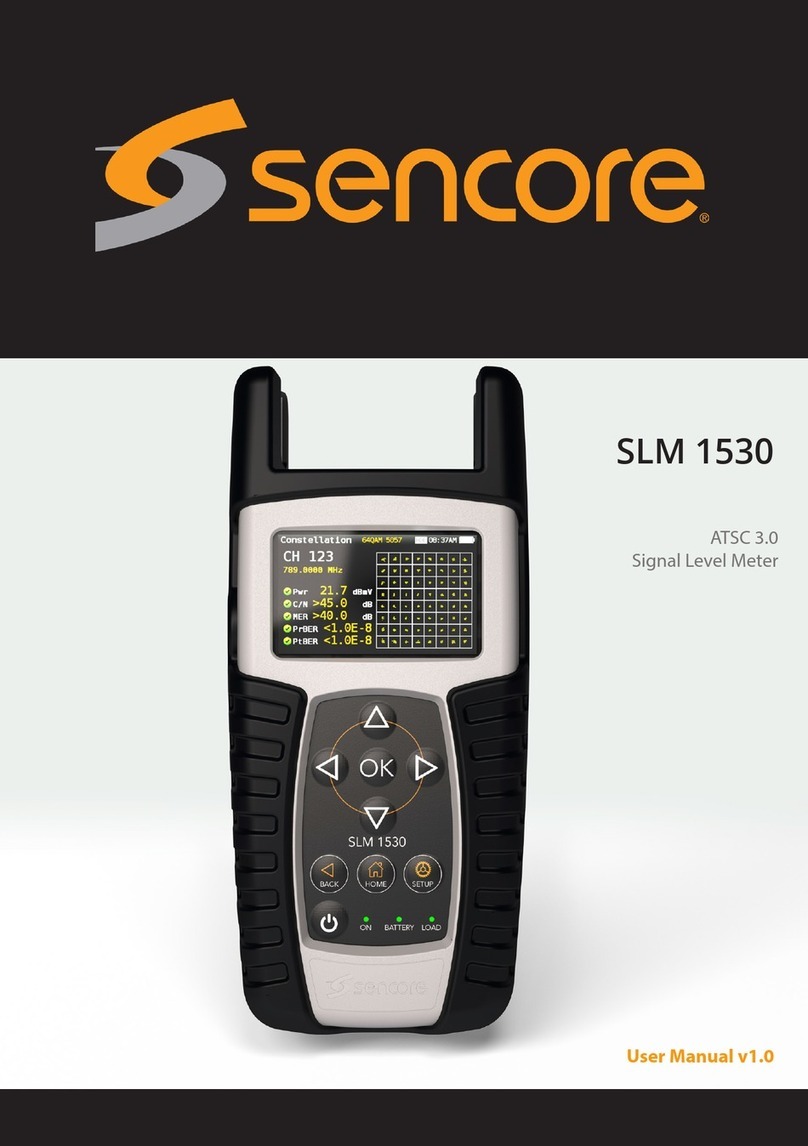 Sencore SLM 1530 user manual