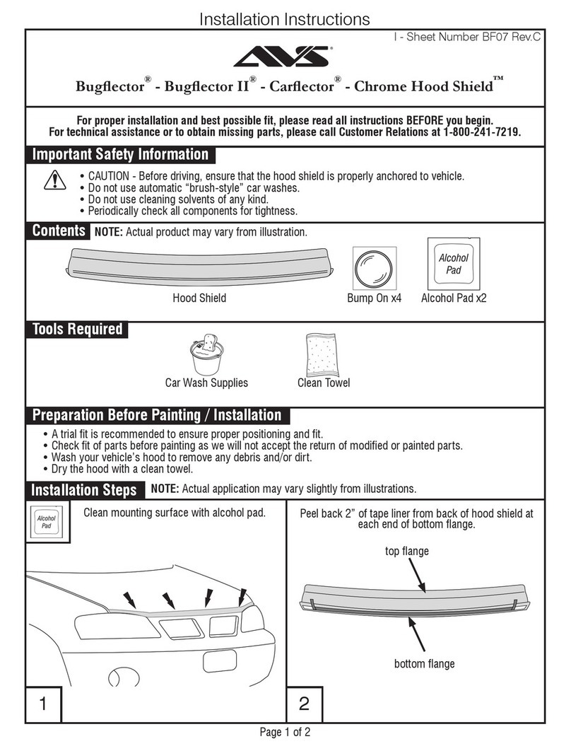 AVS Bugflector User manual