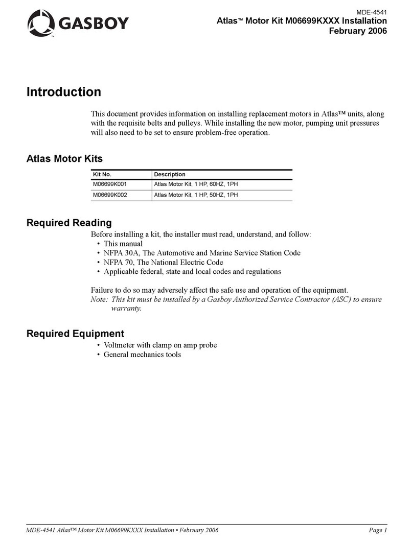Gasboy Atlas M06699K Series installation instructions
