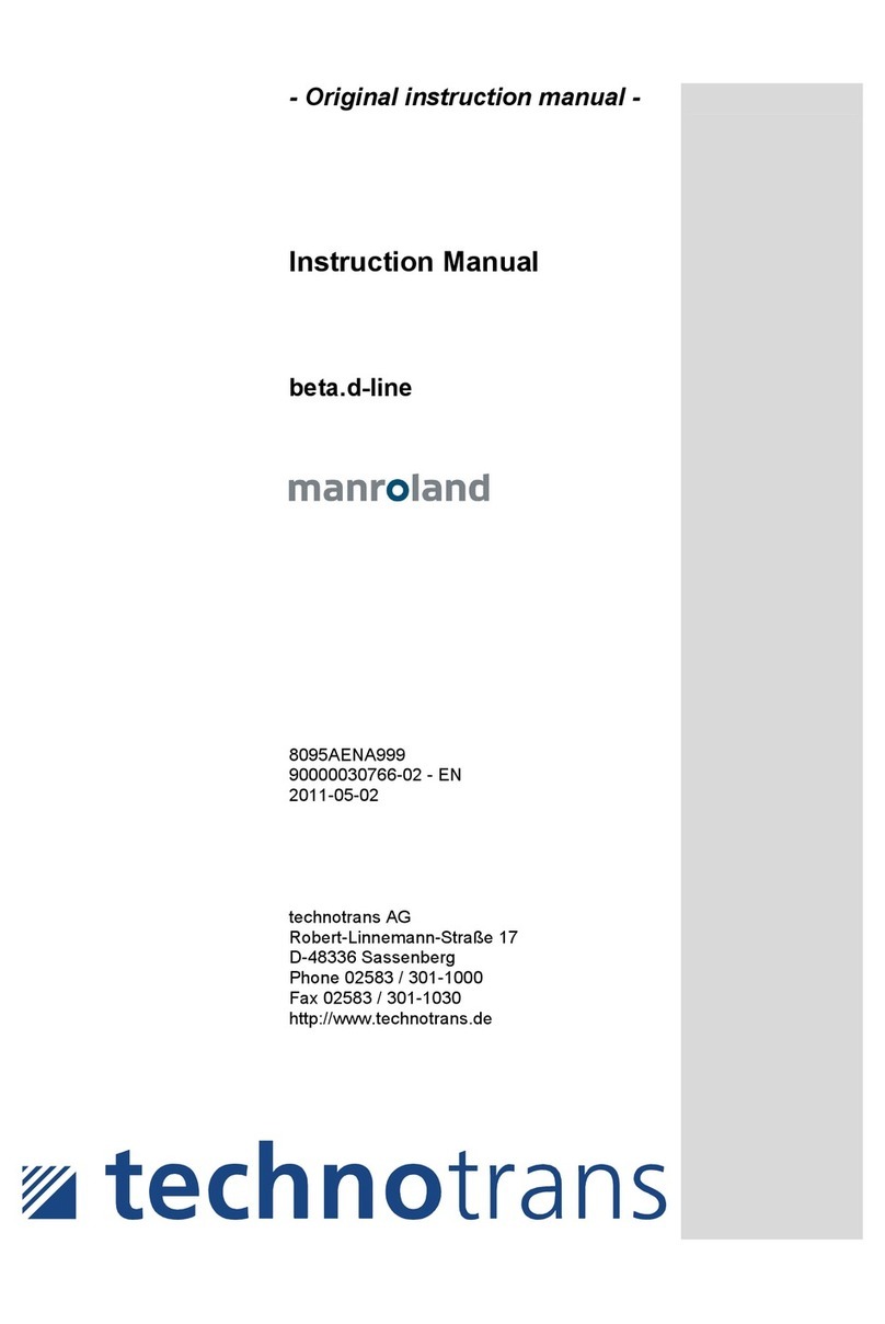 technotrans manroland beta.d 40 Original instruction manual technotrans manroland beta.d 40 Original instruction manual