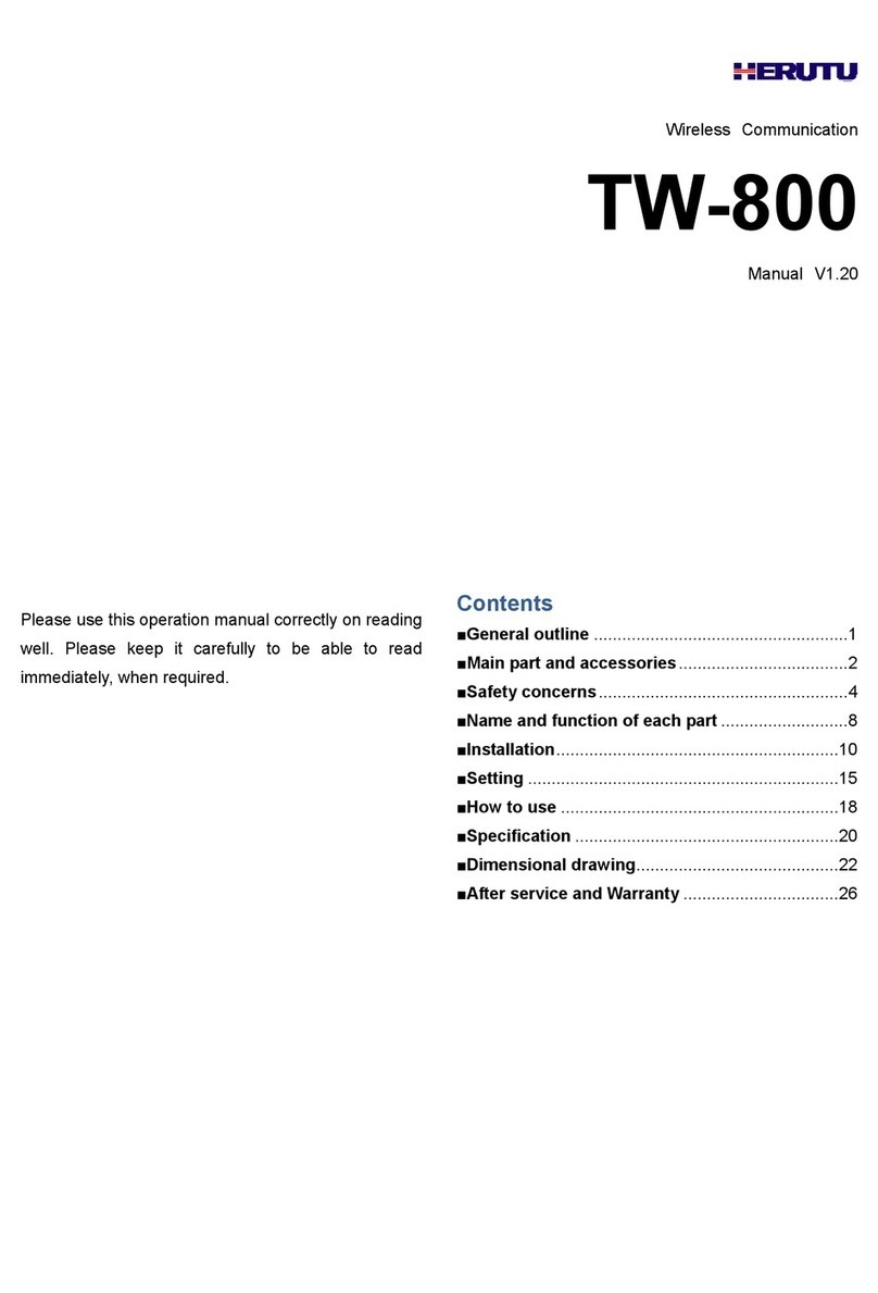 Herutu TW-800 Series User manual