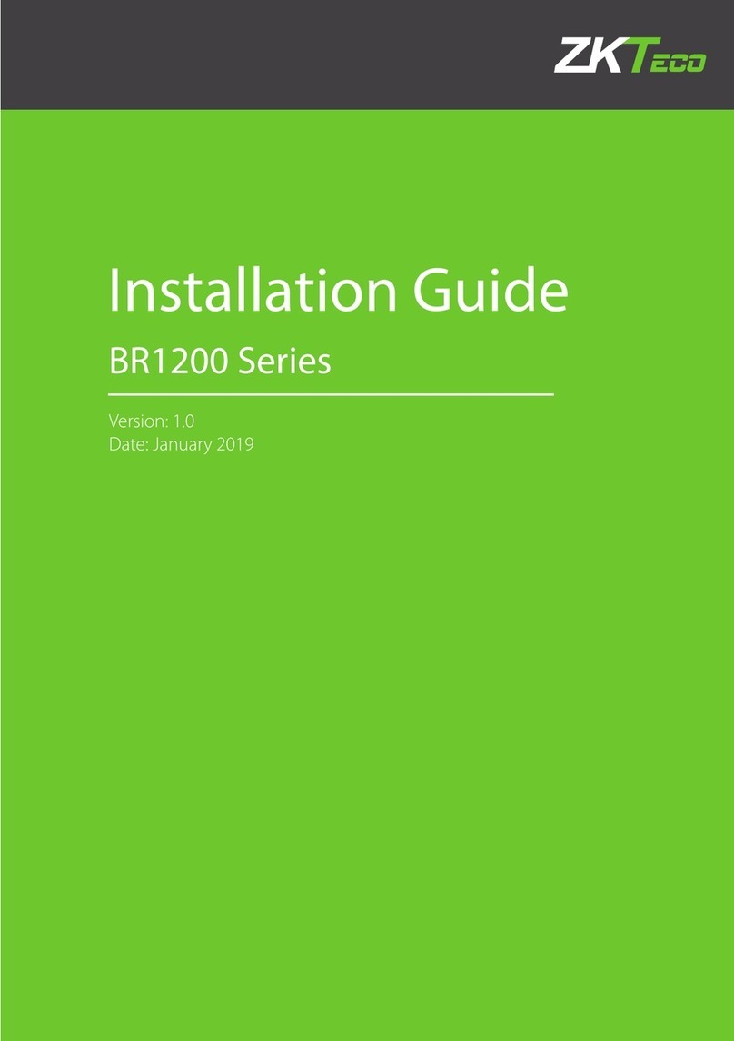 ZKTeco BR1200 Series installation guide