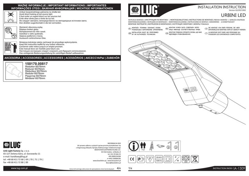 LUG URBINI LED User manual LUG URBINI LED User manual