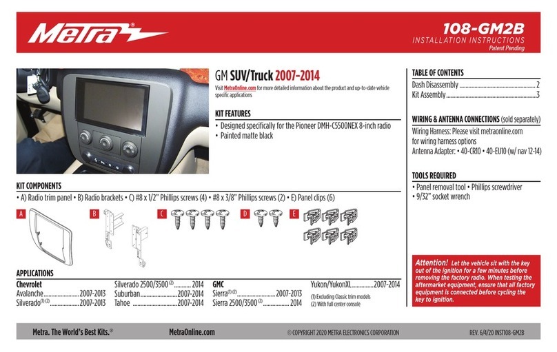 Metra Electronics 108-GM2B User manual