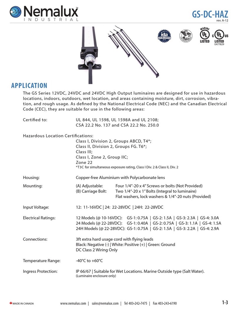 Nemalux GS Series User manual