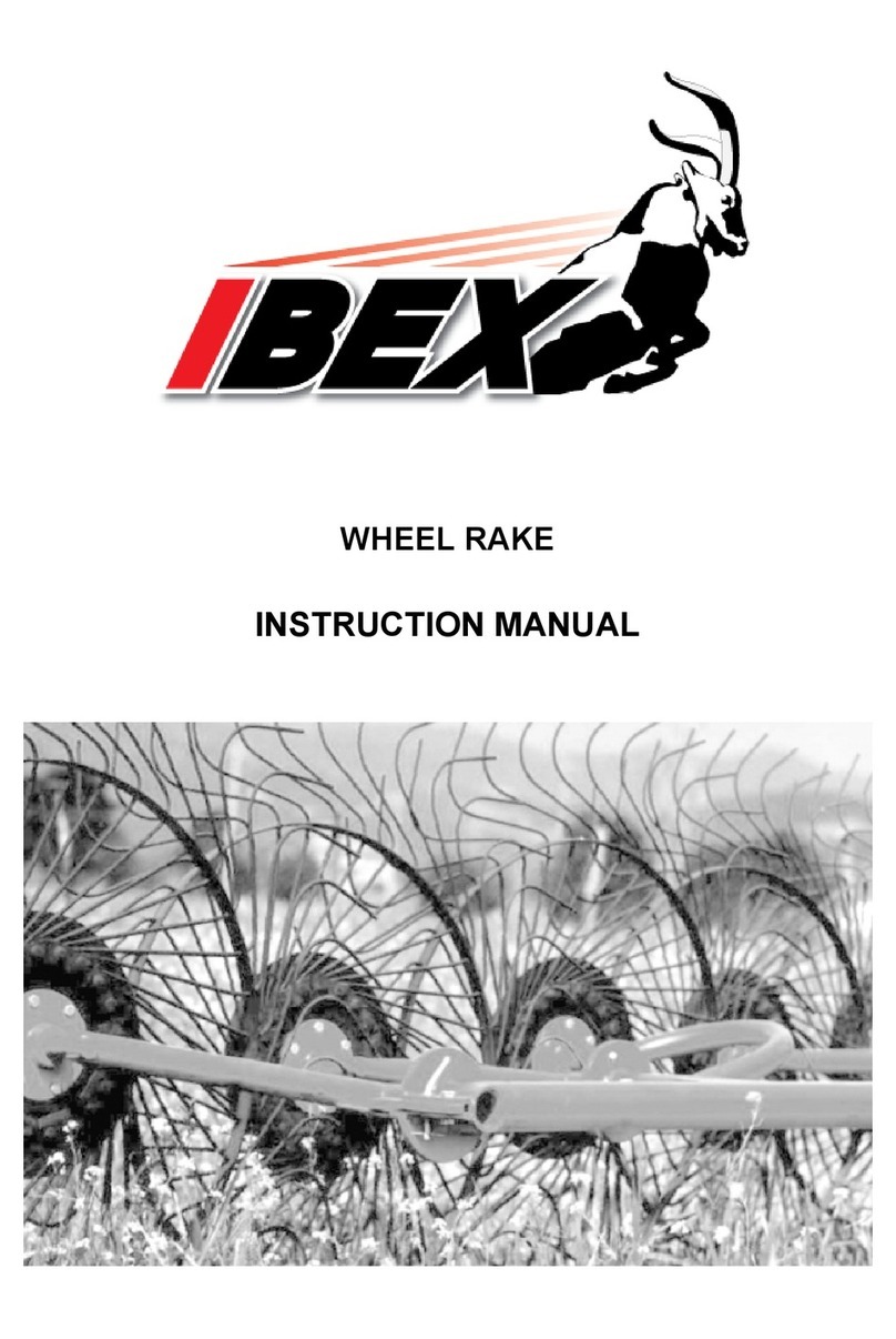 IBEX TX51 2 Wheel Rake instruction manual