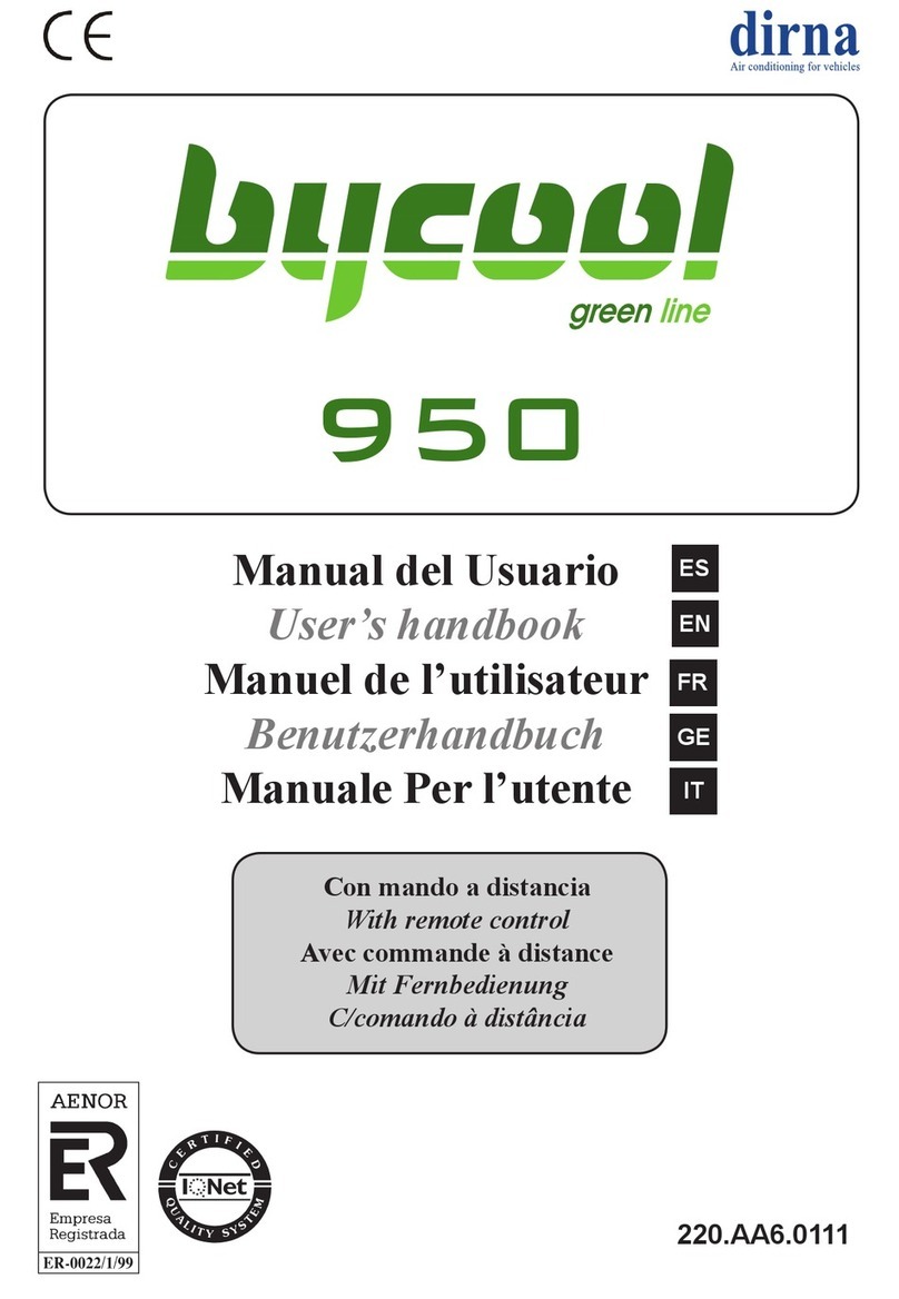 Dirna Bycool Green Series Instruction Manual Dirna Bycool Green Series Instruction Manual