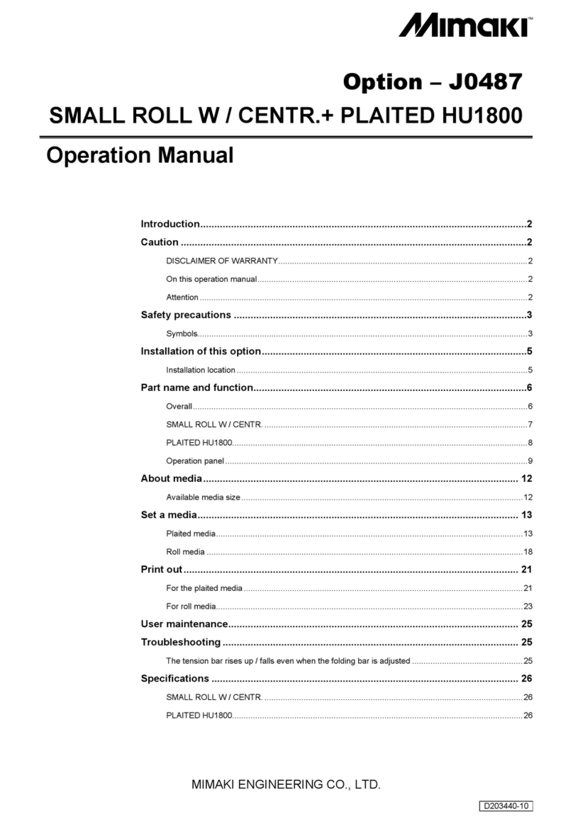 MIMAKI J0487 Operation manual