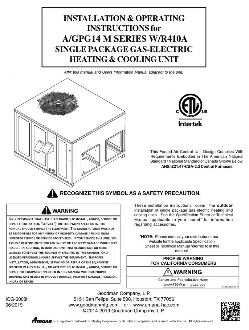 Amana APG14 M Series Manual