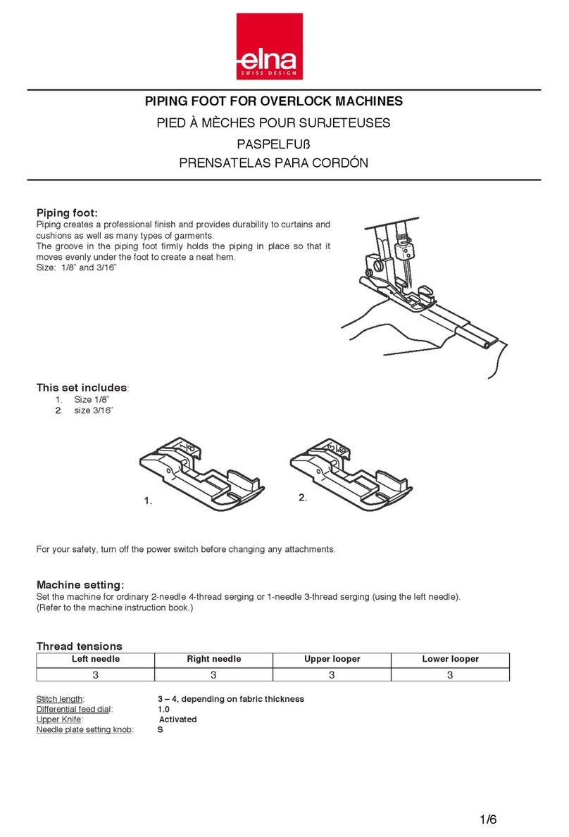 ELNA 200-314-028 quick start guide