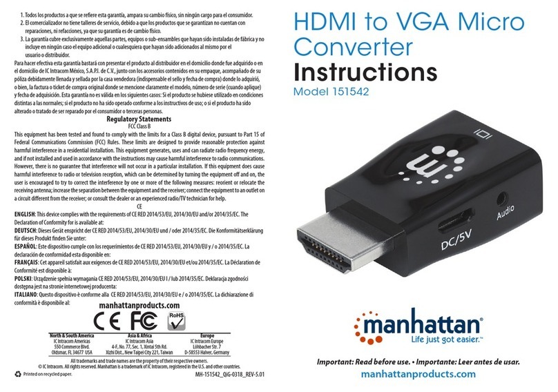 Manhattan 151542 User manual